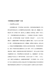 新产品市场推广方案