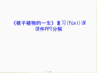 《被子植物的一生》复习课课件PPT分解备课讲稿汇编
