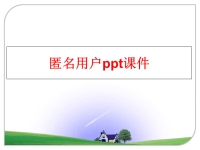 最新匿名用户ppt课件PPT课件