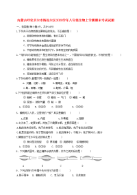 内蒙古呼伦贝尔市海拉尔区2020学年八年级生物上学期期末考试试题