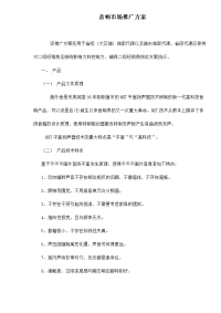音响市场推广方案doc8