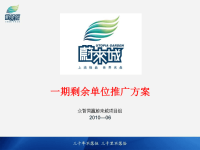 2010年06月德州市蔚来城项目一期剩余单位推广方案