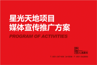 2012年合肥星光天地项目媒体宣传推广方案