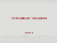 万科南昌青山湖整合推广方案及创意表现自在广告