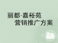 丽都嘉裕苑营销推广方案