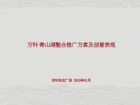 自在广告南昌万科青山湖整合推广方案