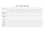 土建工程施工进度计划表