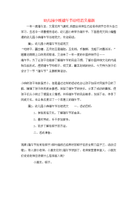 幼儿园小班端午节总结范文最新