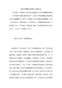 政治性警示教育心得体会 (2)