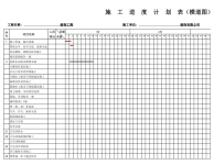 xx装饰工程施工进度计划表