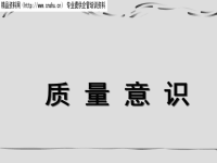 企业质量意识培训PPT