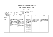 上海市电力公司市区供电公司质量监督员行为规范考评表