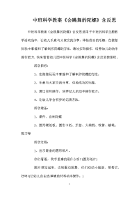 中班科学教案《会跳舞的陀螺》含反思