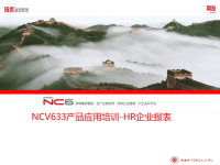 NCV633产品应用培训PPT-HR企业报表