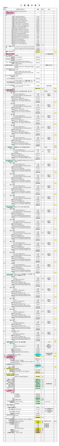 超好用工程量计算书